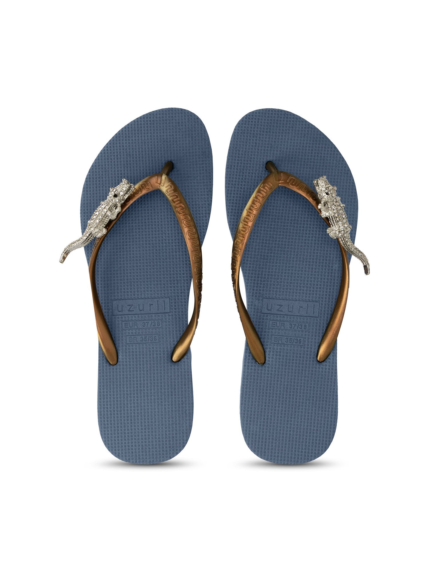 Uzurii Silver crocodile switch marineblauw