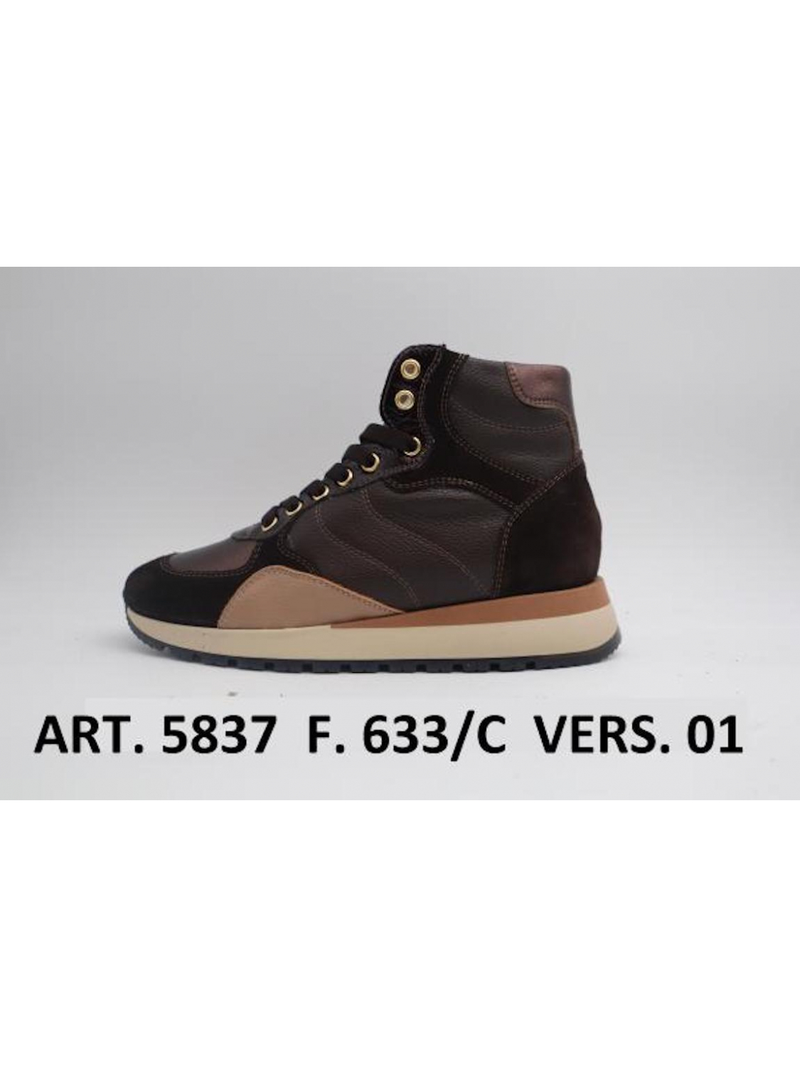 DL Sport hoge sneaker dl - sport bruin