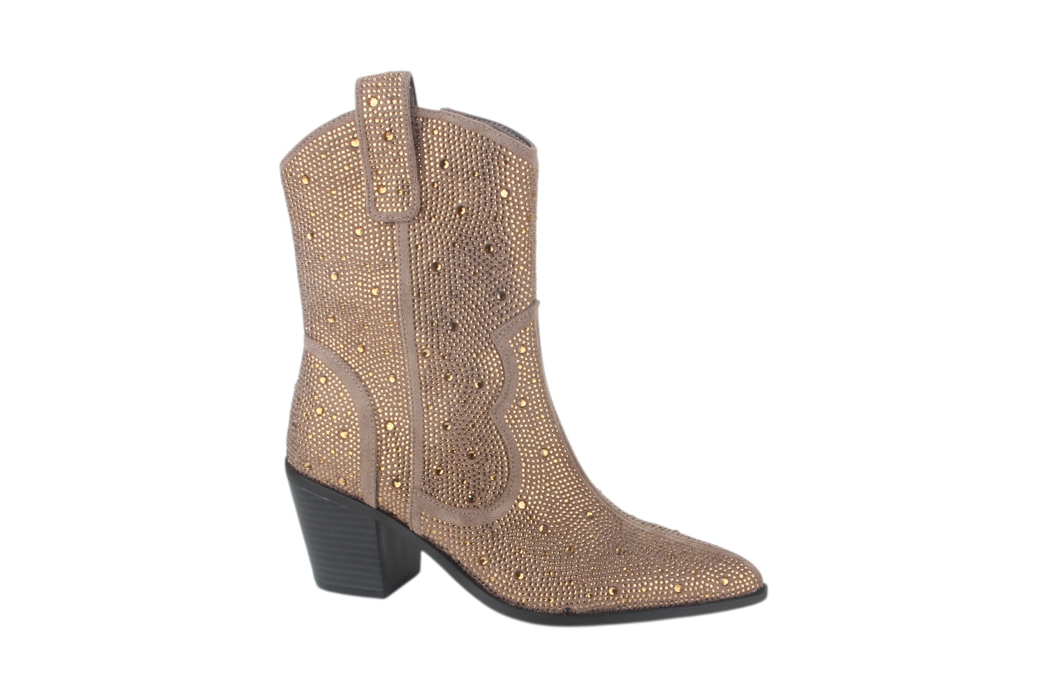 La Strada 2303493-2225 dk taupe dames enkellaarzen gekleed