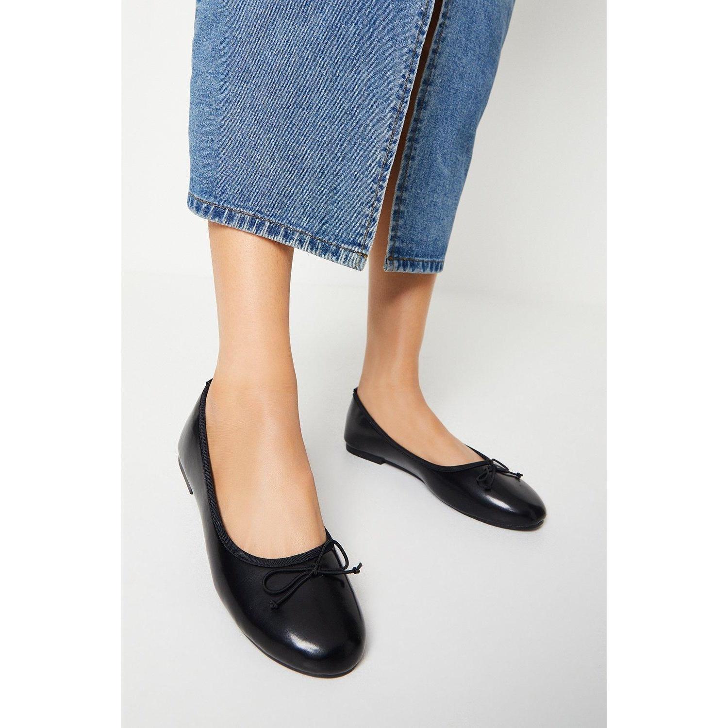 Pertemba FR - Apparel Dorothy Perkins dames/dames Phoebe Bow platte balletschoenen 7 UK