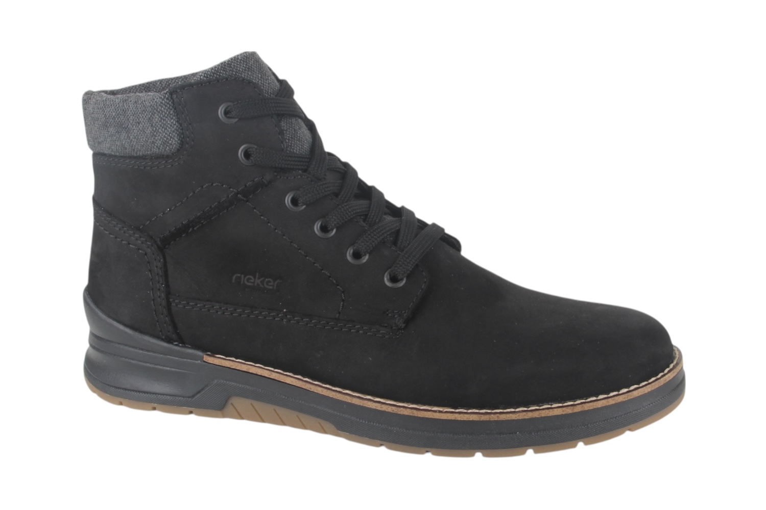 Rieker 32334-00 heren veterboots sportief