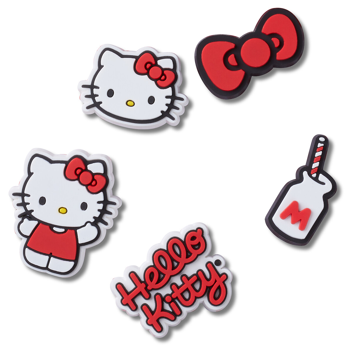Crocs Schoenbutton Jibbitz™ Hello Kitty (set, 5-delig, Geen speelgoed. Niet geschikt voor kinderen jonger dan 3 jaar)