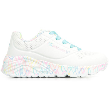 Skechers Sneakers UNO LITE-LOVELY LUV , veterschoen met bedrukte zool, maat sjabloon te downloaden