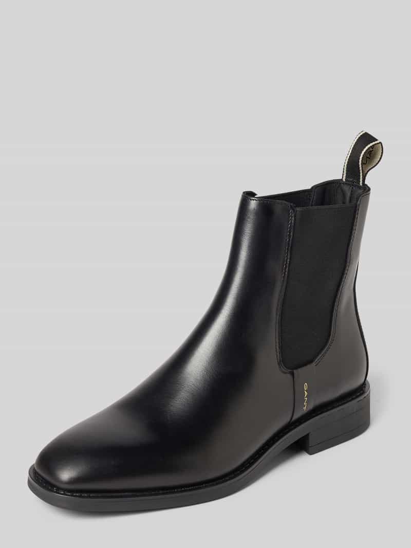 Gant Chelsea boots van leer met labeldetail, model 'Fayy'