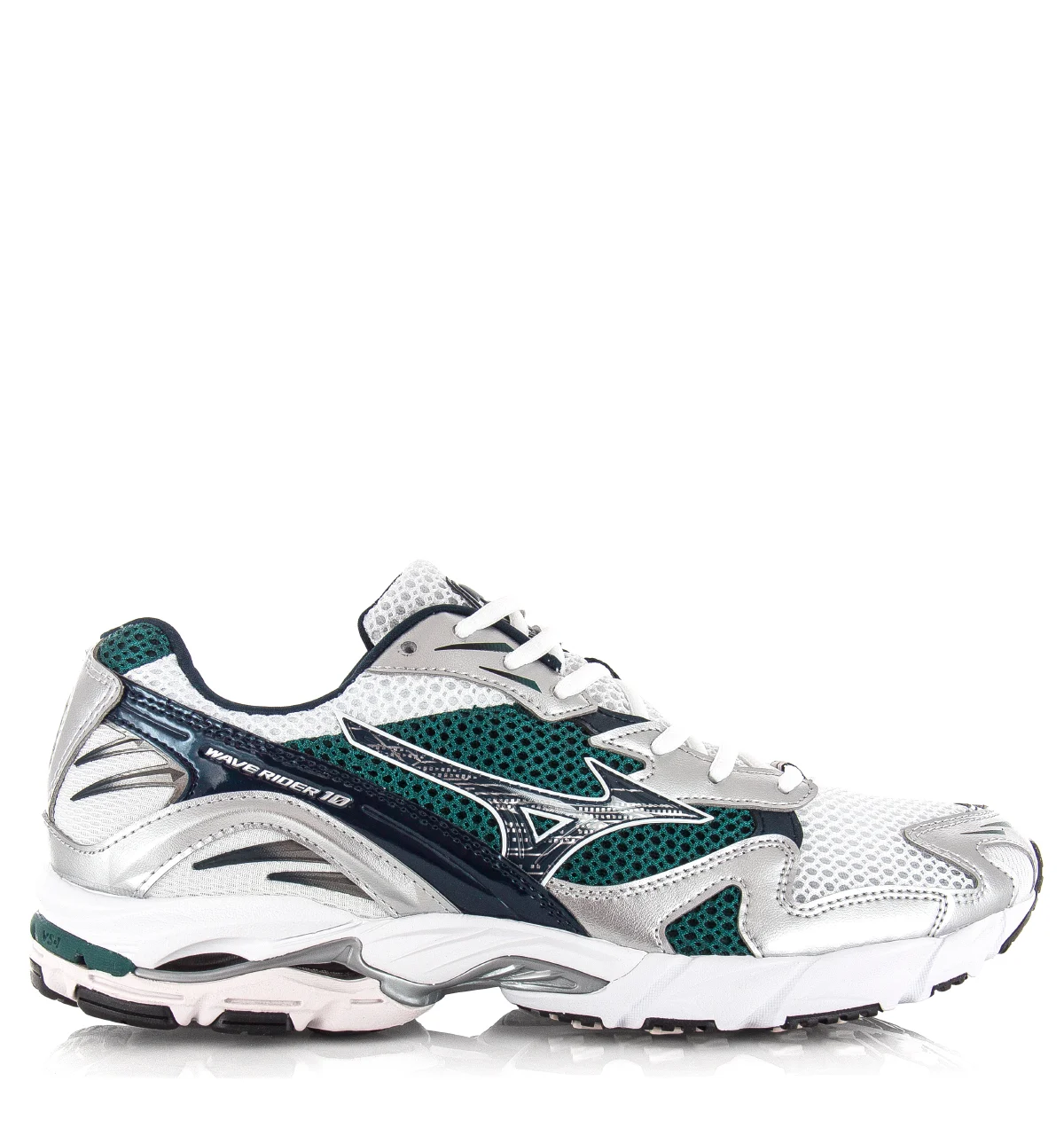 Mizuno Wave rider 10 white baritone blue lage sneakers unisex