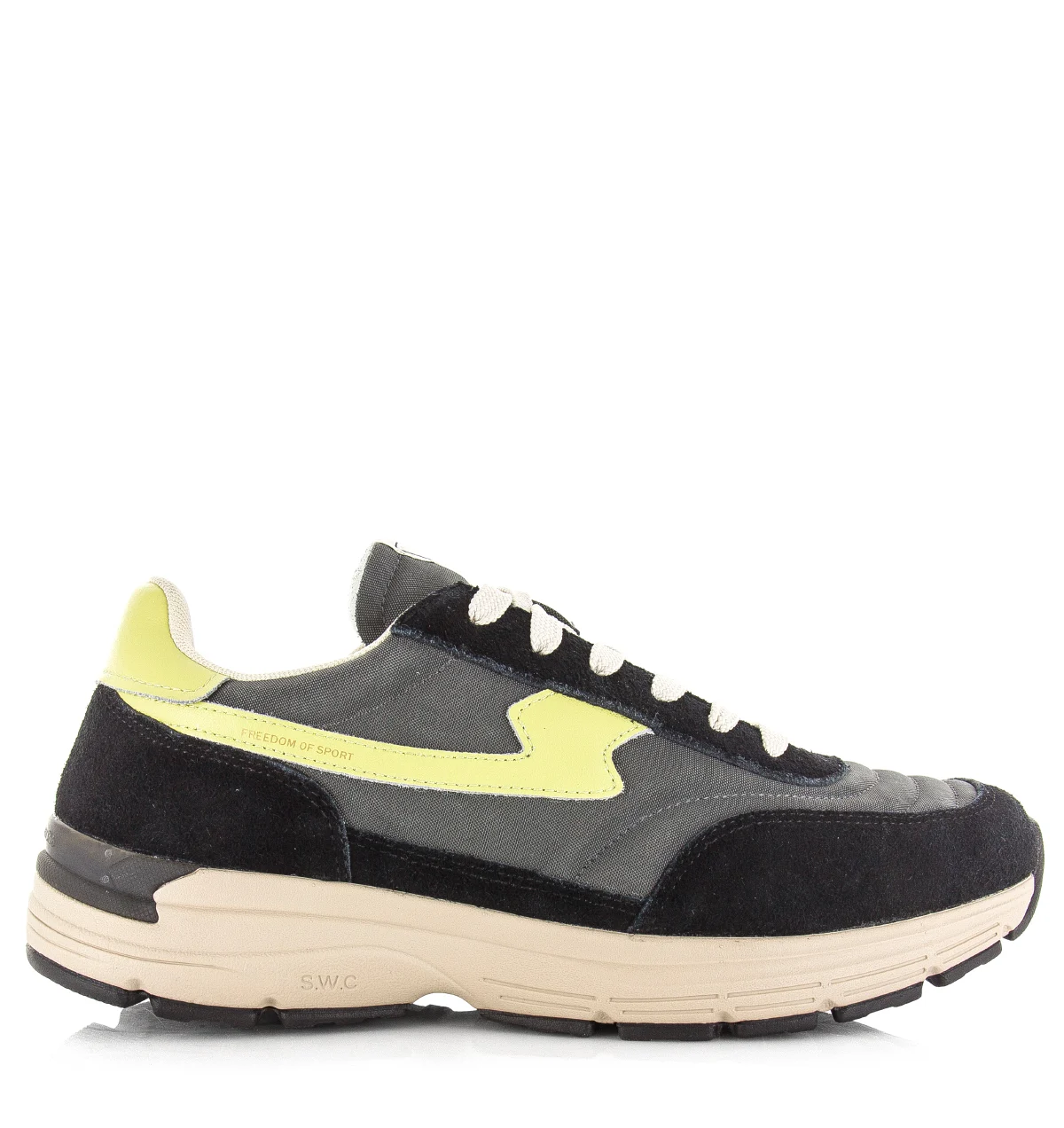 Stepney workers club S.w.c osiel s-strike asphalt lime lage sneakers unisex