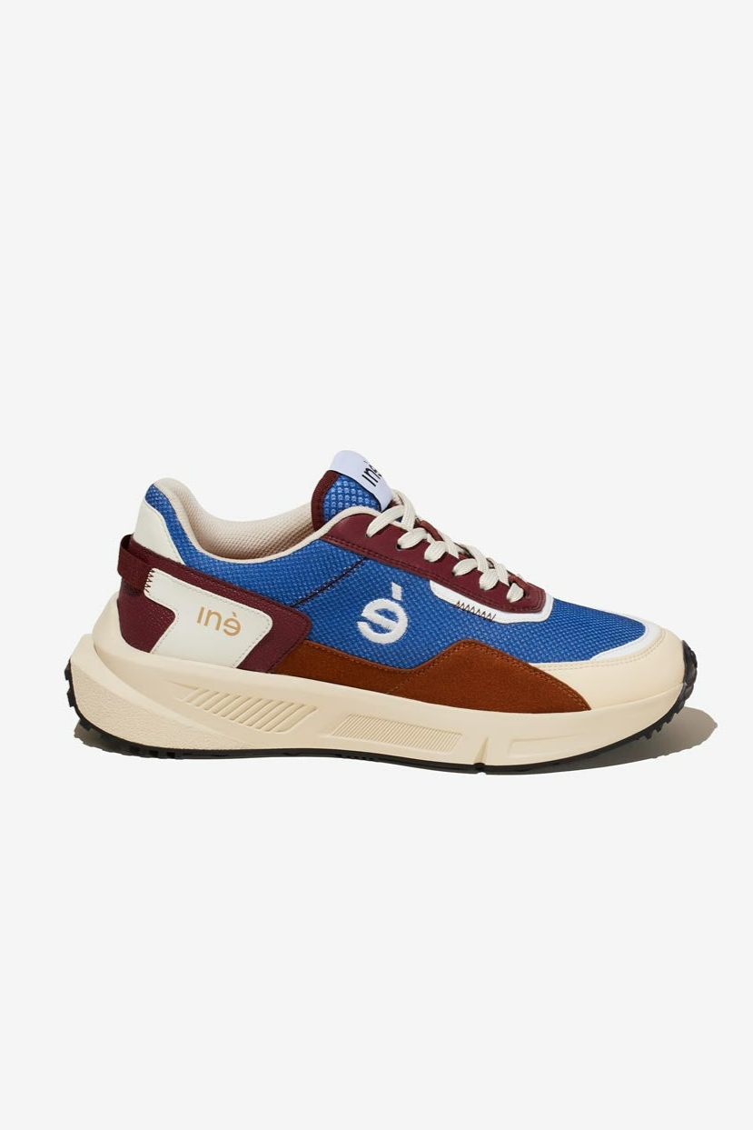 InÃ© Herren vegan Sneaker Vibes Blau Und Kamel