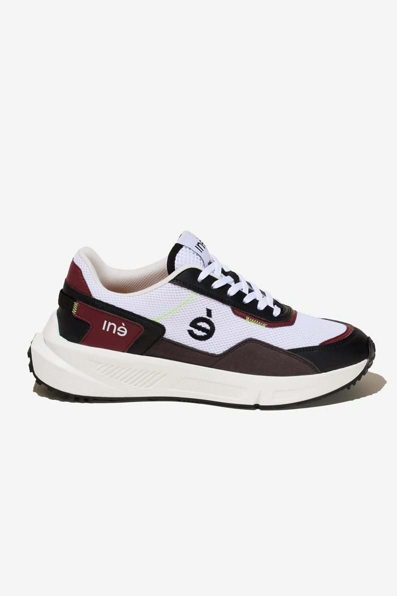 InÃ© Herren vegan Sneaker Vibes Burgund Und Schwarz