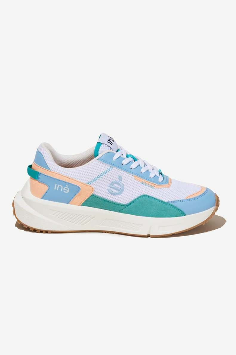 InÃ© Herren vegan Sneaker Vibes Koralle Und Pastellblau