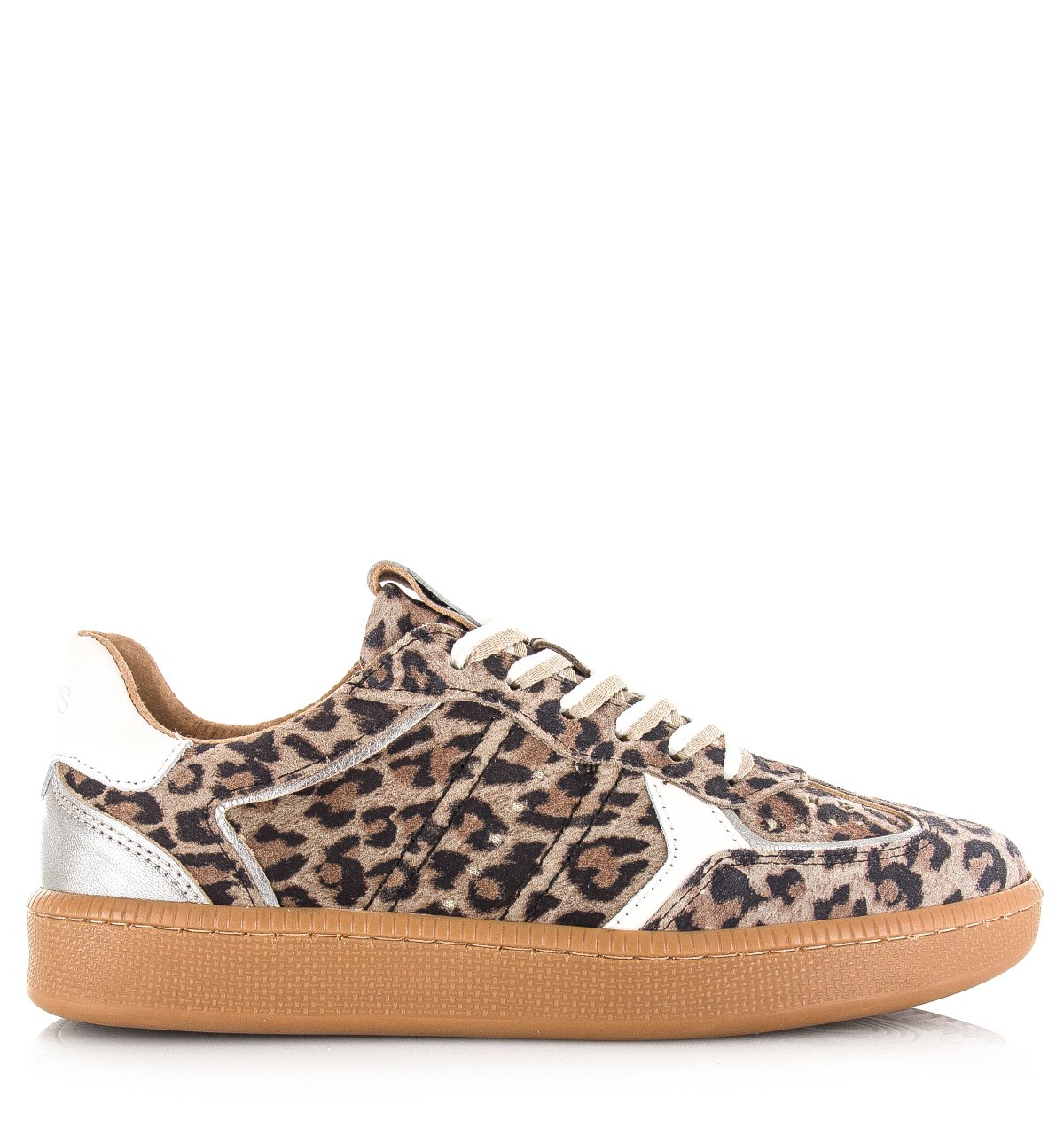 DWRS LABEL Mirabel panterprint sneakers Leer Dames