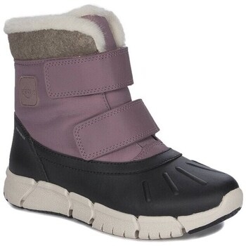 Geox Snowboots  Botki Dziecięce Dziewczęce Ocieplane Na Rzepy Dk
