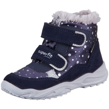Superfit Hoge Sneakers  Glacier Blau Textil Velour