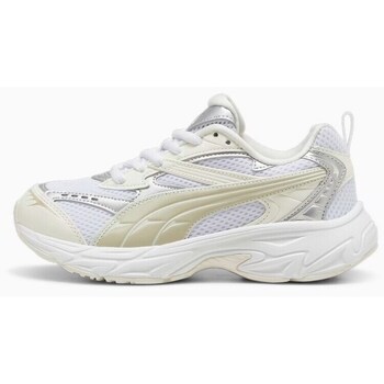 Puma Lage Sneakers  Morphic Metallic Weiss Damen