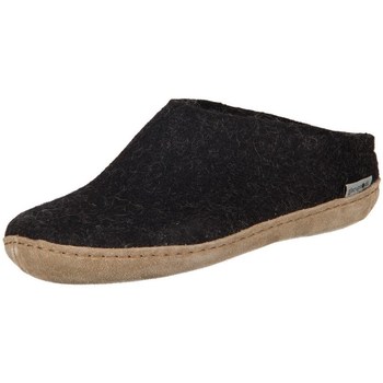 Glerups Pantoffels  DK Charcoal Lammwollfilz