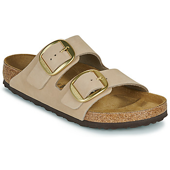 Birkenstock Slippers  Arizona Big Buckle LENB Sandcastle
