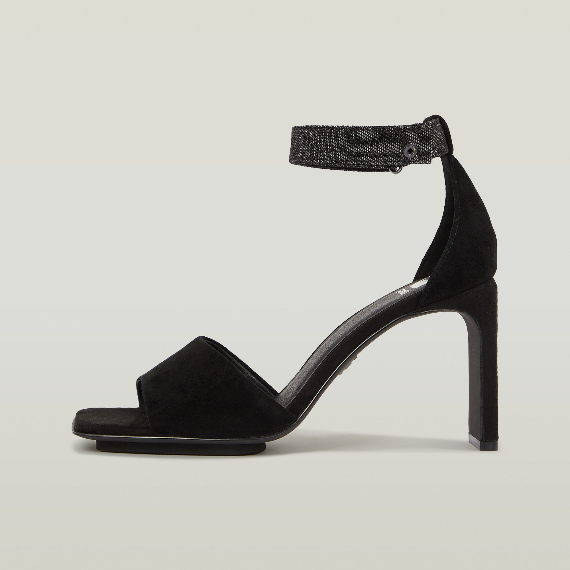 G-Star RAW Darcy Suède Sandalen Met Hak - Zwart - Dames