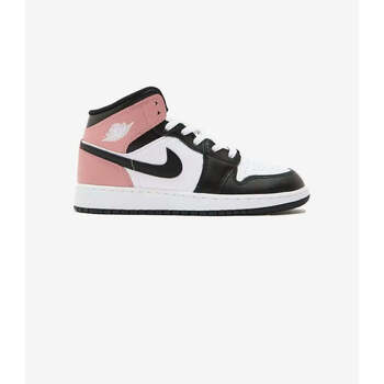 Nike Hoge Sneakers  Jordan 1 Mid White Rust Pink Black