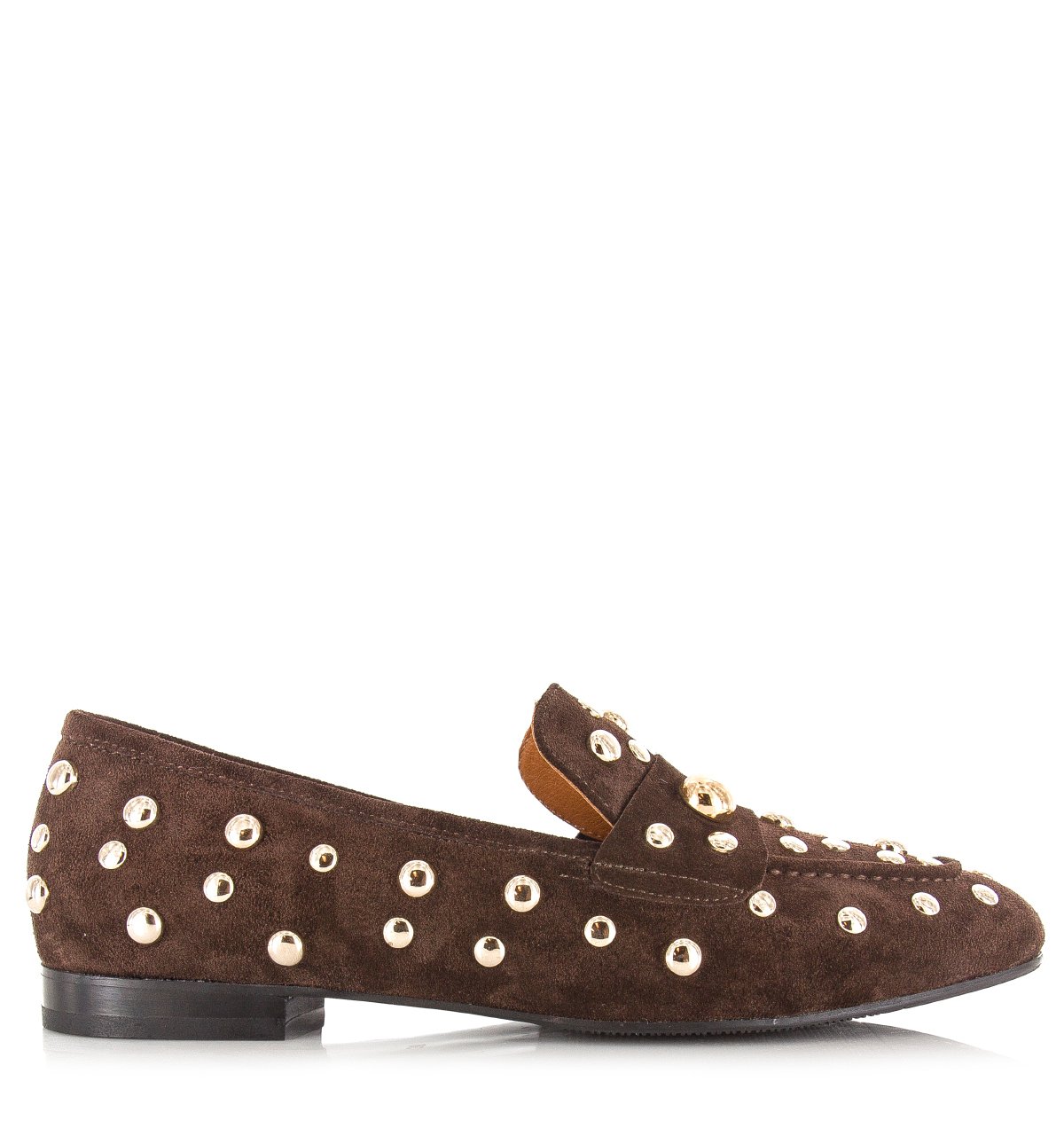 Babouche Tilly loafers donkerbruin Suede Dames