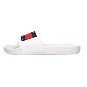 TOMMY JEANS Badslippers  POOL SLIDE ESS zomerschoen, badschoens, slippers, met opvallende logo-vlag
