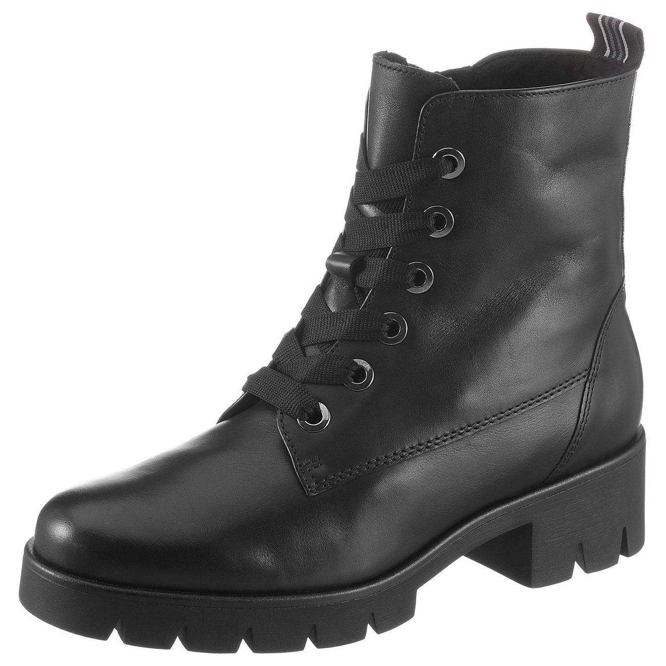 Gabor Veterlaarsjes blokhak, plateau, veterschoenen met best fitting comfort