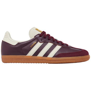 Adidas Lage Sneakers  Samba OG Maroon Gold Metallic (Women's)