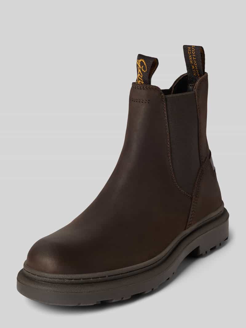 Gant Chelsea boots van leer met labeldetails, model 'Timbly'