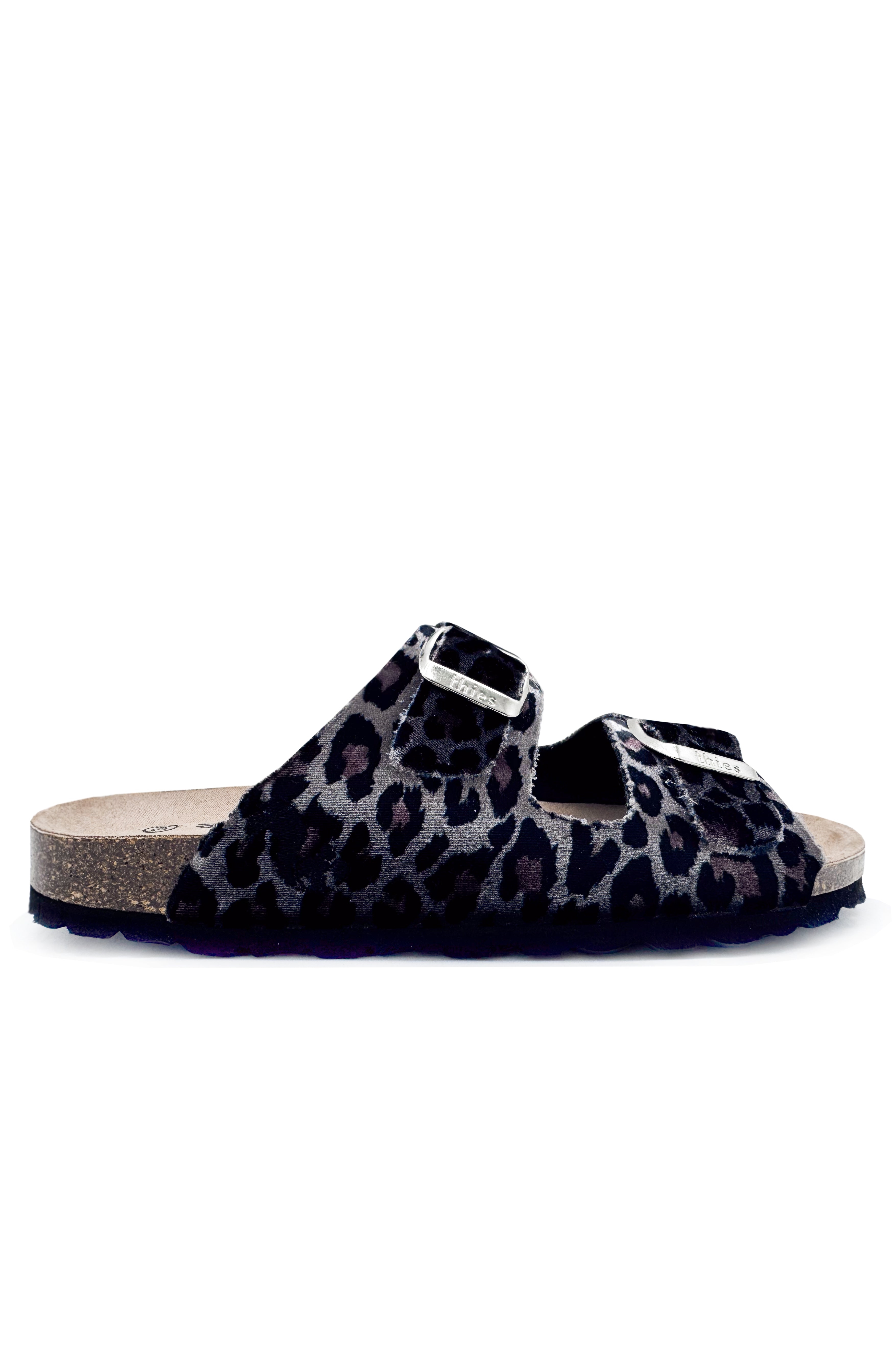 Thies Damen vegan Sandalen Rec Leo Grau