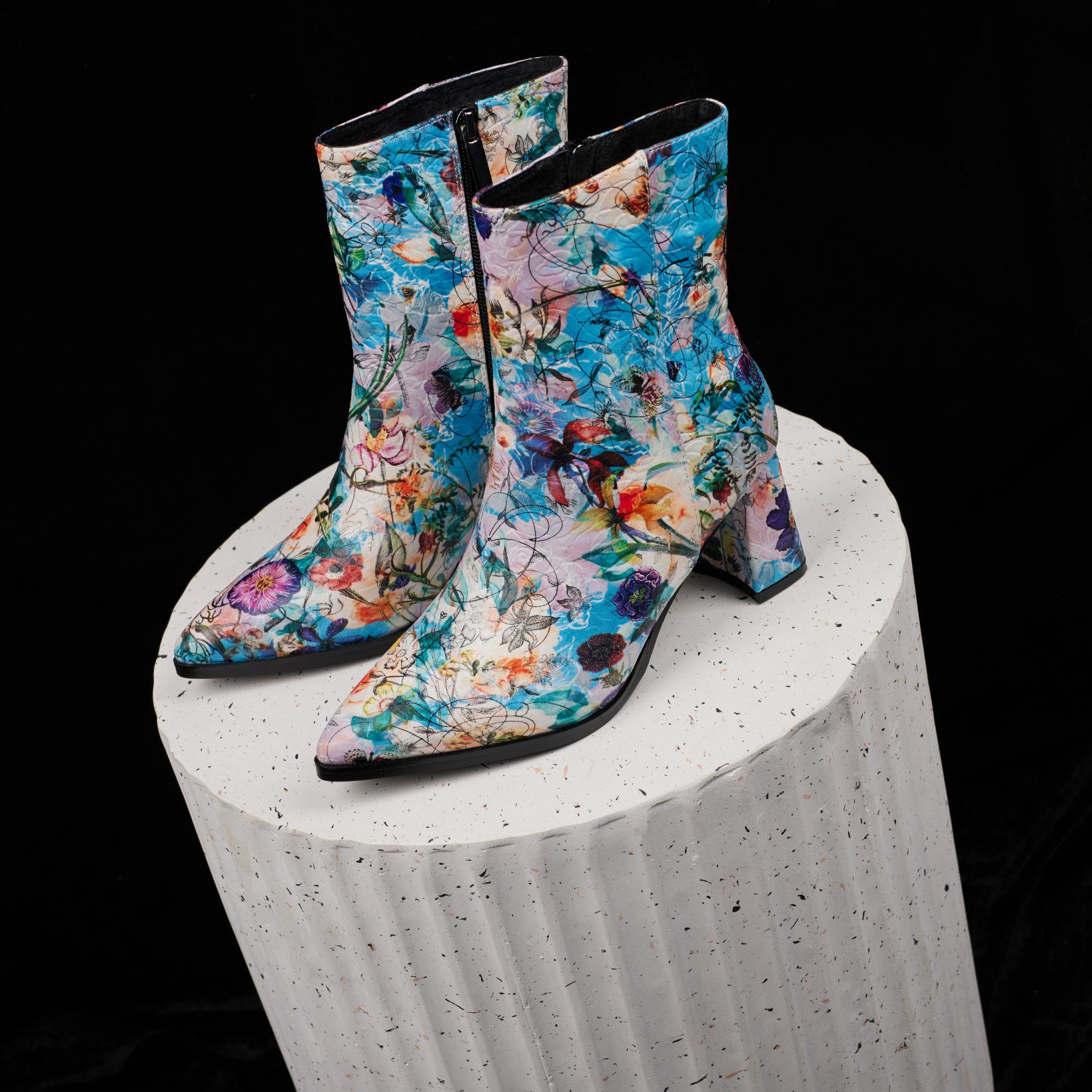 Lureaux Azure Bloom Boot  - Handgemaakte Nette Schoenen Voor Heren