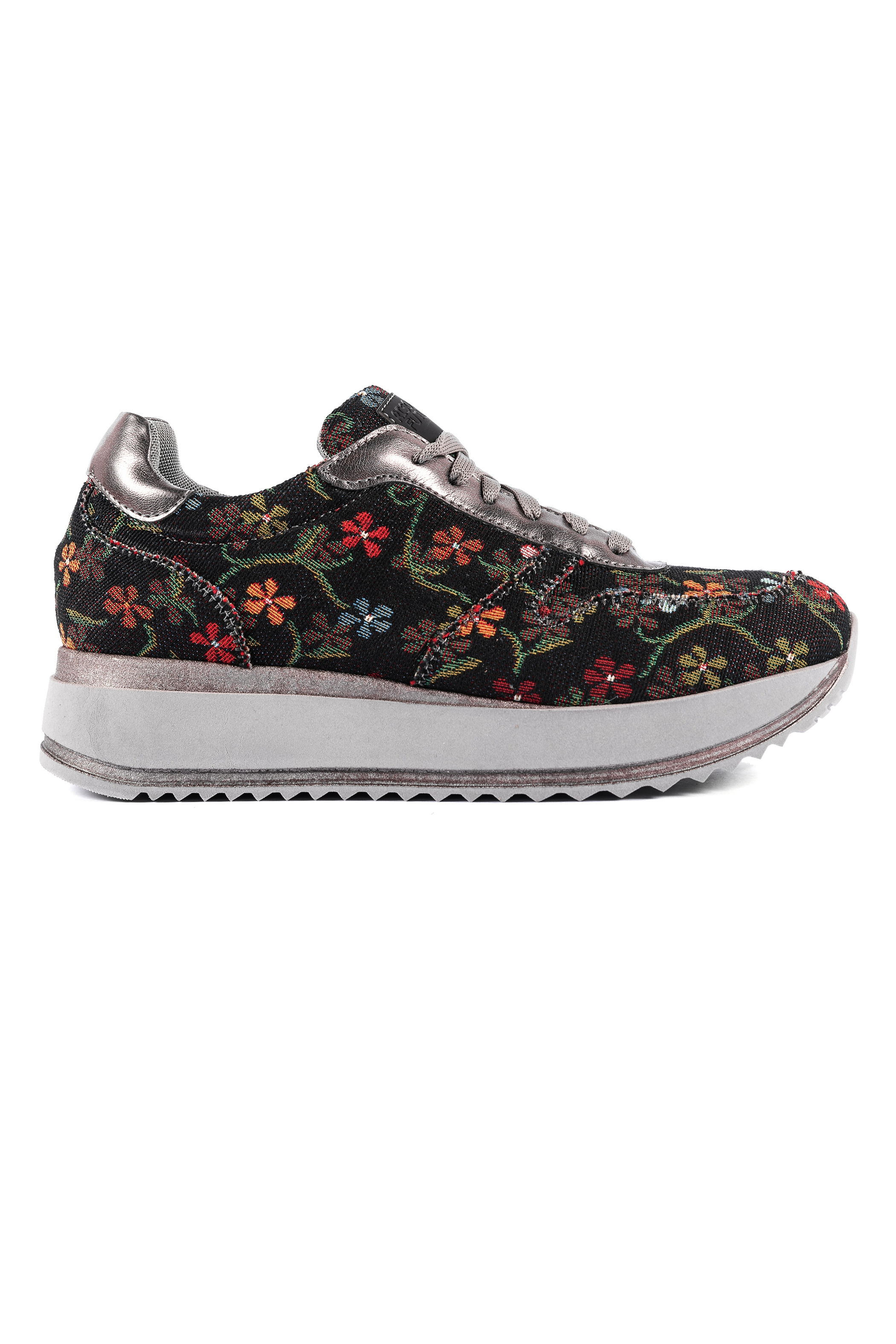 Risorse Future Damen vegan Sneaker Asia Schwarz Floret Schwarz
