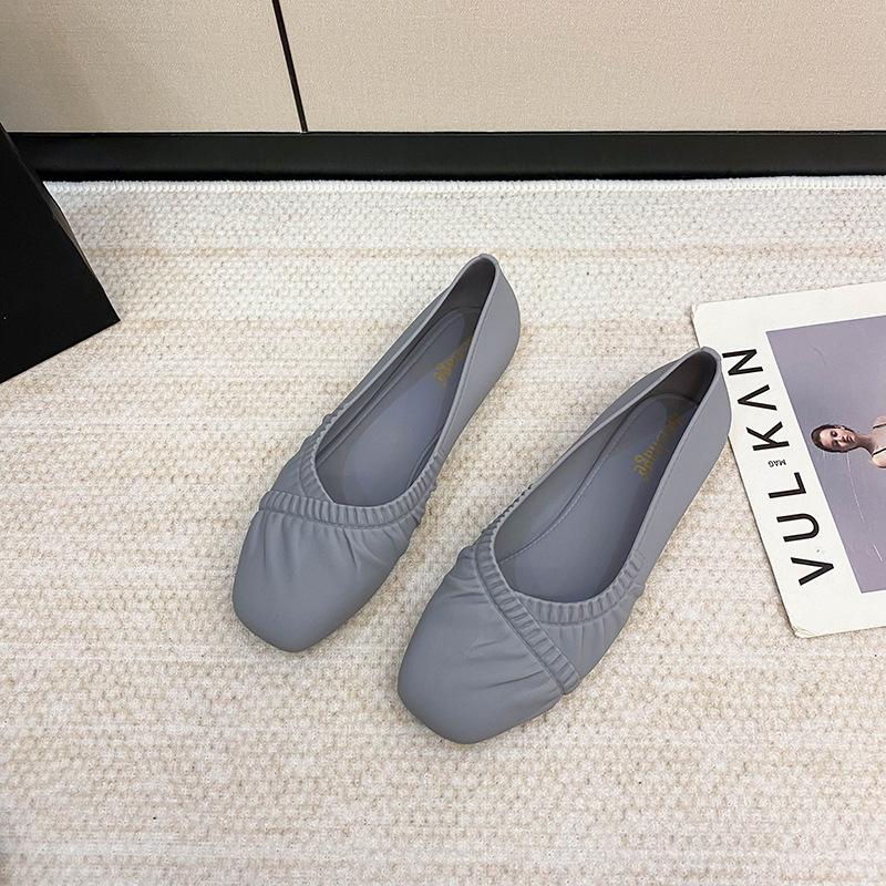 Clothing 04 Jelly Schoenen Dames Ondiepe Mond Koreaanse Casual Lage Top Enkele Schoenen Mode Lage Hak Plastic Waterdichte Sandalen 37