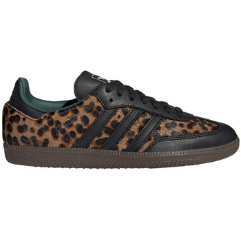 Adidas Lage Sneakers  Samba OG Black Green Leopard (Women's)