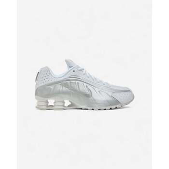 Nike Lage Sneakers  Shox R4 White Metallic Silver (Women's)