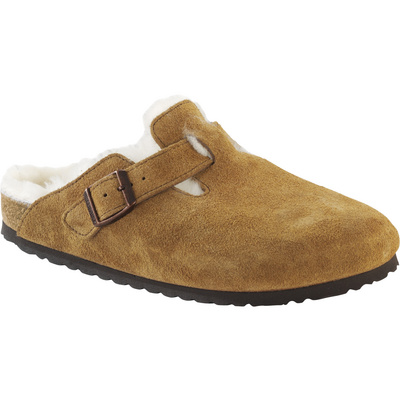 Birkenstock Dames Boston Shearling Suede Pantoffels