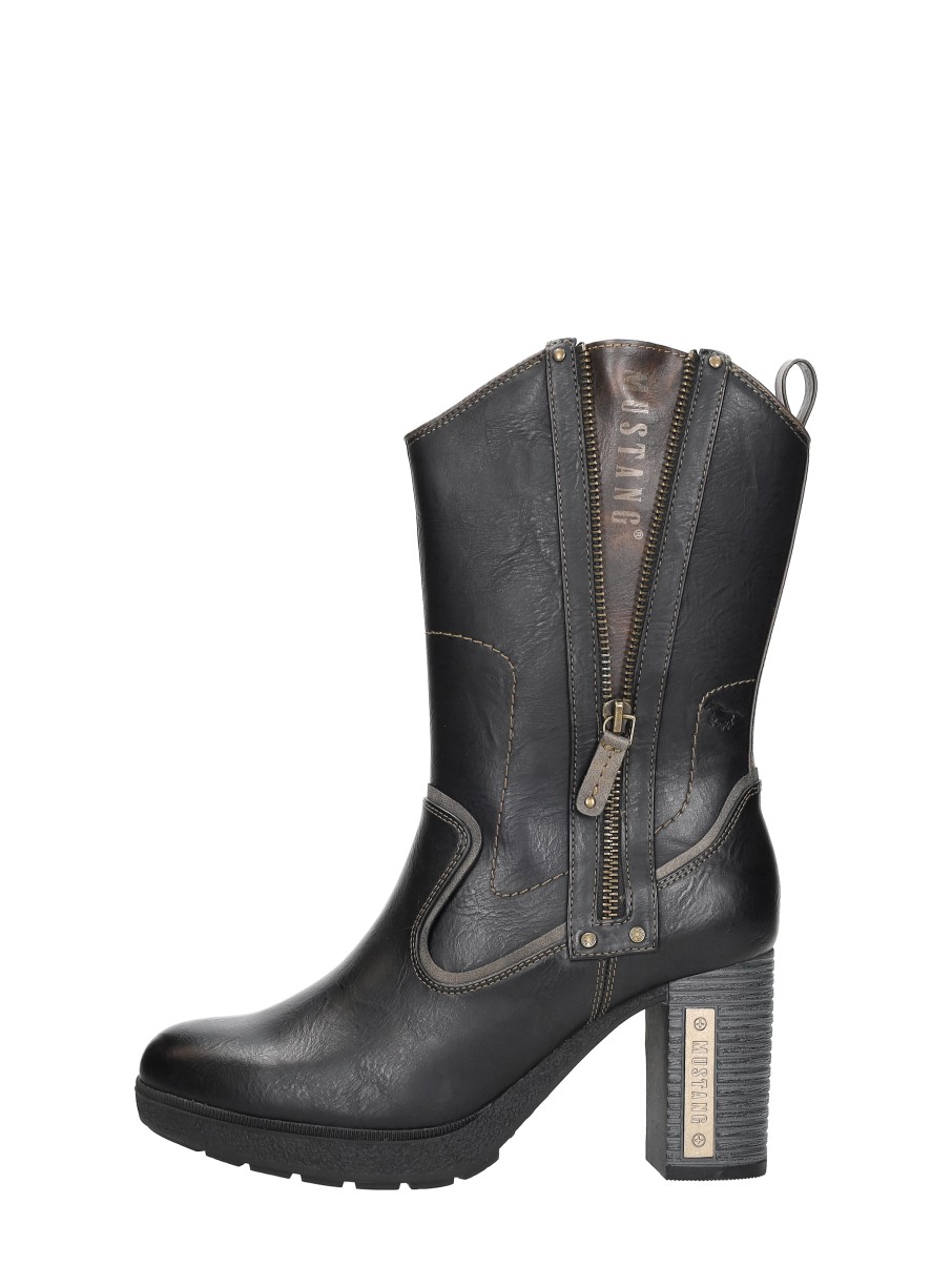 Mustang  Enkellaarsjes Hak