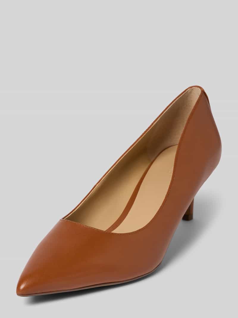 Lauren Ralph Lauren Pumps van leer met elastisch riempje, model 'ADRIENNE'