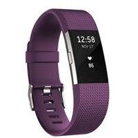 Fitbit Small - Plum Charge 2 Bluetooth Fitness Activity Tracker Unisexuhr in Lila FB407SPMS-EU