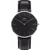 Classic black Sheffield horloge DW00100133