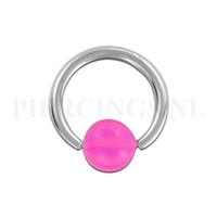 Piercings.nl BCR 1.6 mm strandbal roze-paars