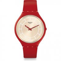 Swatch Skin Big Skinhot Unisexuhr in Rot SVUR100