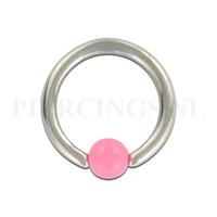 Piercings.nl BCR 1.6 mm acryl balletje roze