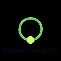 Piercings.nl BCR 1.6 mm glow in the dark