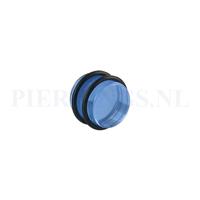 Piercings.nl Plug acryl blauw 14 mm 14 mm