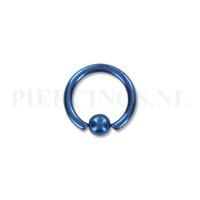 Piercings.nl BCR 1.6 mm titanium blauw