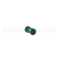Piercings.nl Plug groen agaat 5 mm 5 mm