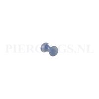 Piercings.nl Plug blue rime 4 mm 4 mm