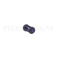 Piercings.nl Plug purple rime 6 mm 6 mm