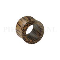 Piercings.nl Tunnel palm hout 20 mm 20 mm