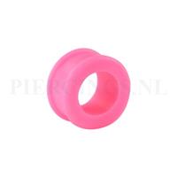 Piercings.nl Tunnel siliconen double flared roze 22 mm 22 mm