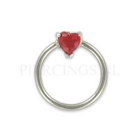 Piercings.nl BCR 1.6 mm hart rood