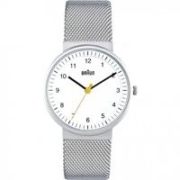 Braun BN0031 Classic Damenuhr in Silber BN0031WHSLMHL